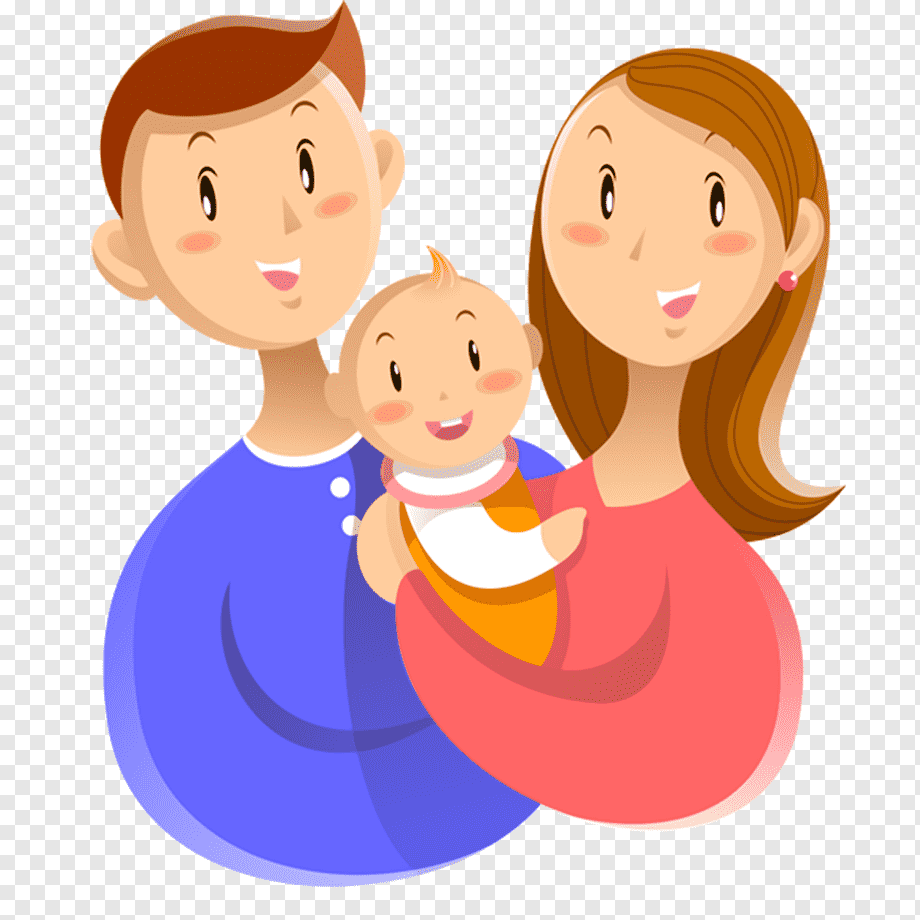Дети с родителями клипарт